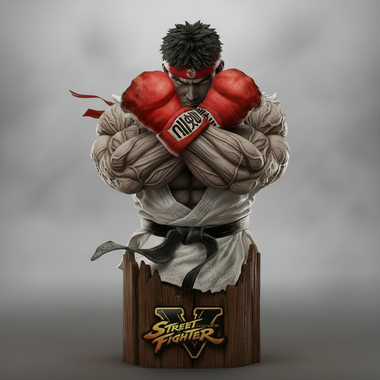RYU Street Fighter V 3D Bust fight stance