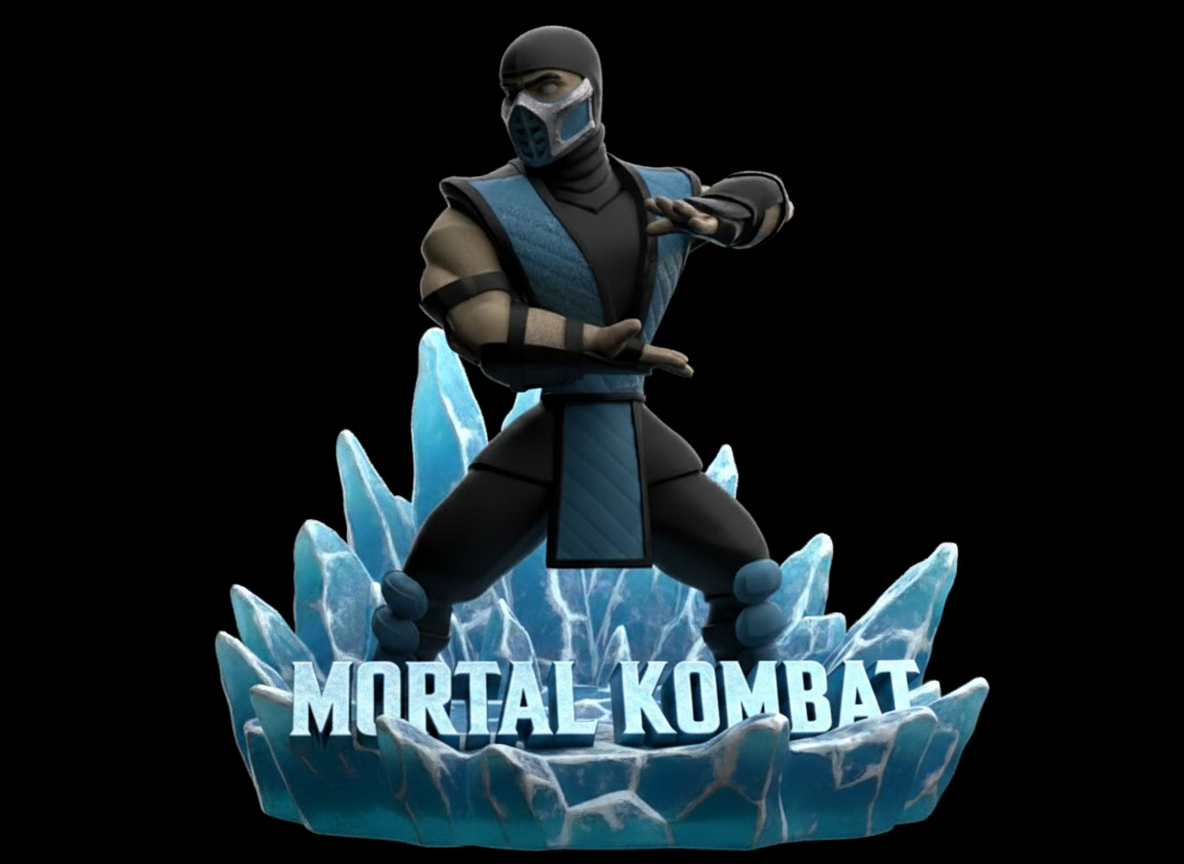 Sub-Zero 3D Bust with high detail to mask