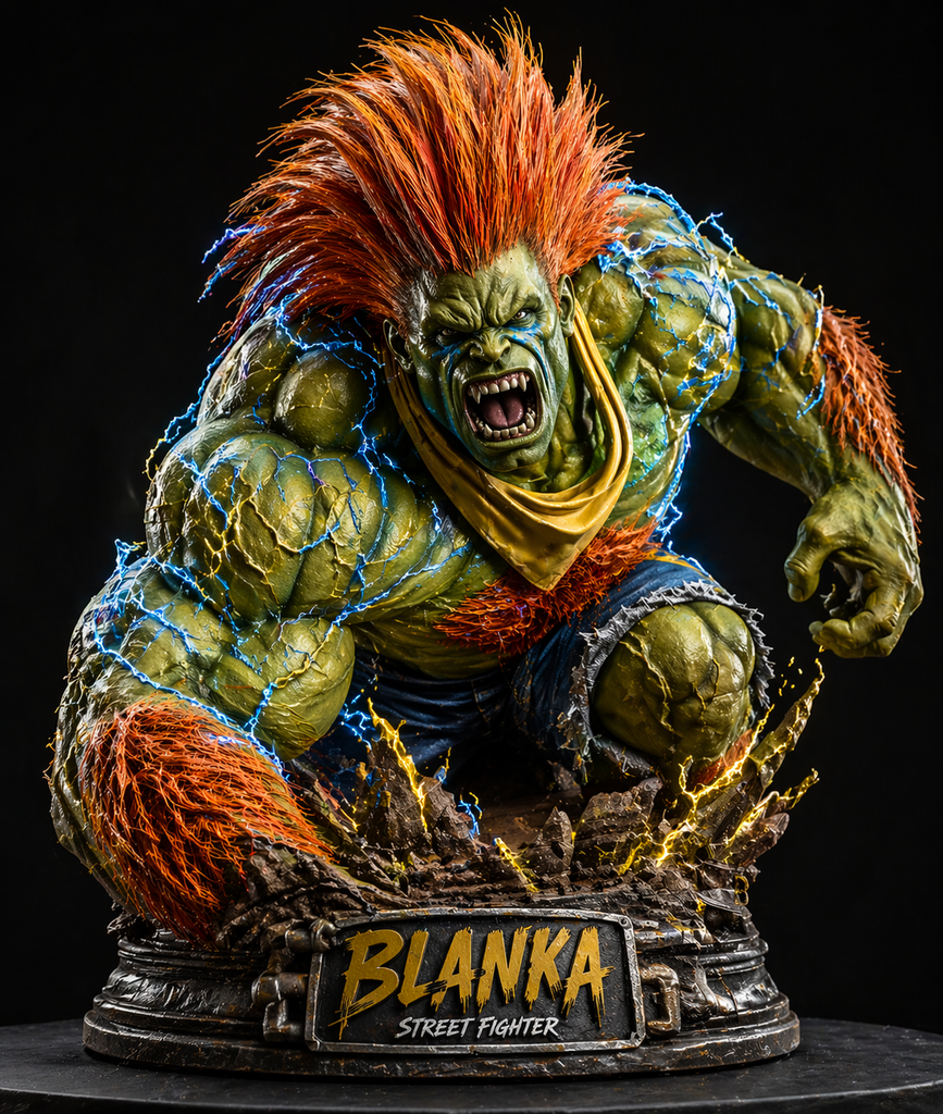 Blanka Extra High Definition Detail 3D Statue
