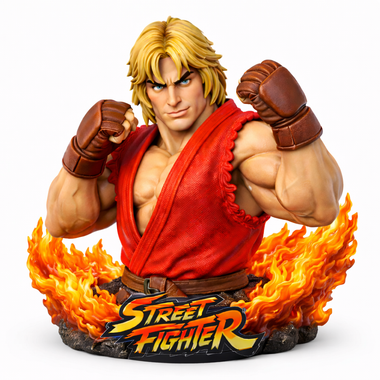 Ken Masters Steeet Fighter 3D Bust High Detail