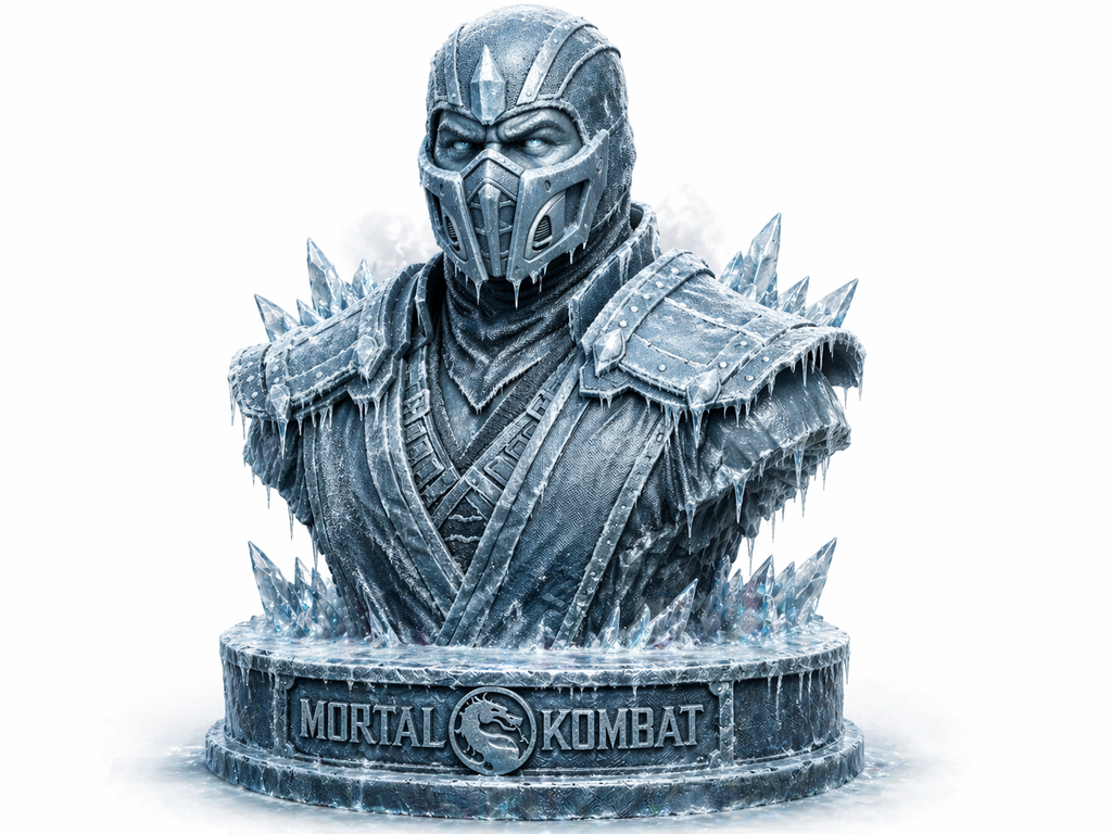 Sub Zero 3D Bust Mortal kombat ( Arcade )