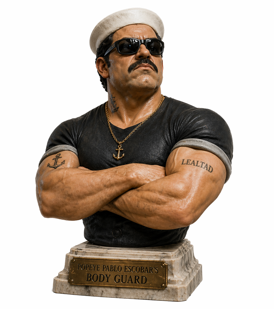 Popeye Pablos bodyguard 3D Bust High Detail