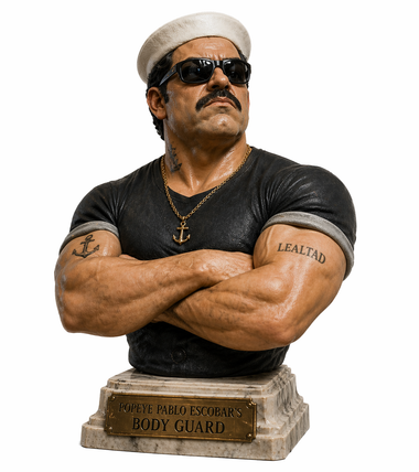 Popeye Pablos bodyguard 3D Bust High Detail
