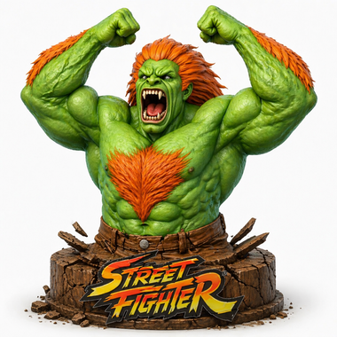 Blanka Street Fighter 3D Bust
