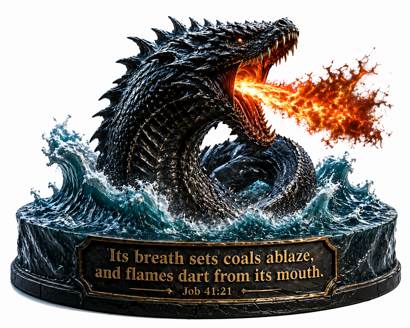 Leviathan 3D Dragon As mentioned in Job high detail