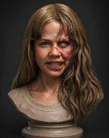 Exorcist Regan Transforming 3D Bust High Detail