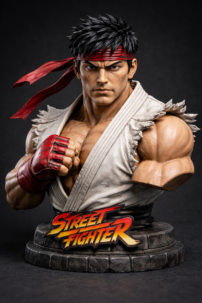 RYU Street Fighter 3D Bust fight stance
