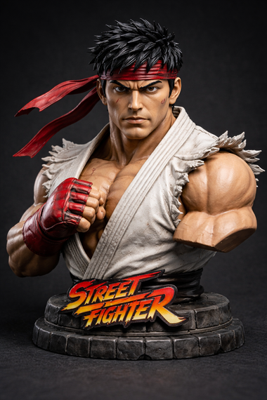 RYU Street Fighter 3D Bust fight stance