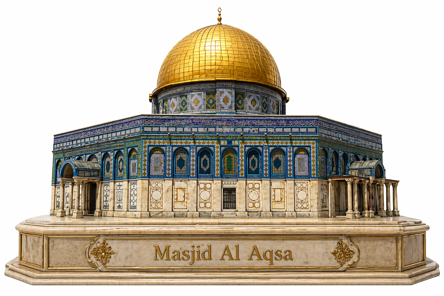 Masjid Al Aqsa in Jerusalem Sacred High Detail