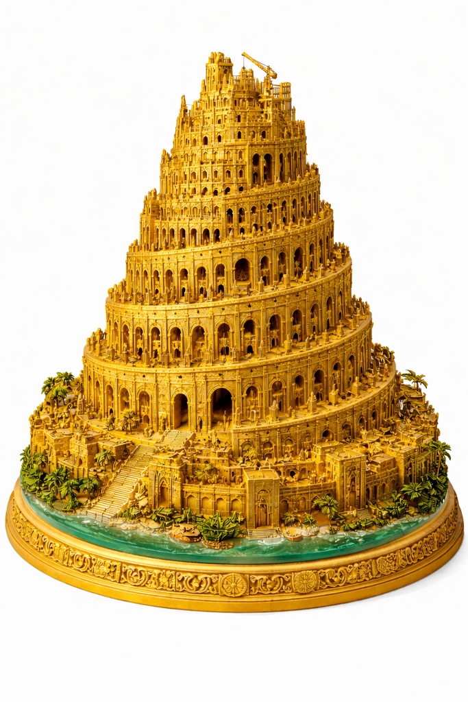 Tower of Babel 3D Model High Detail