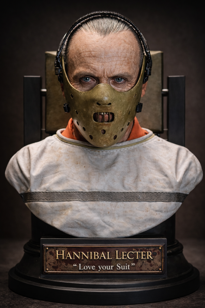 Hannibal Lecter In Cross jacket 3D Bust High detail