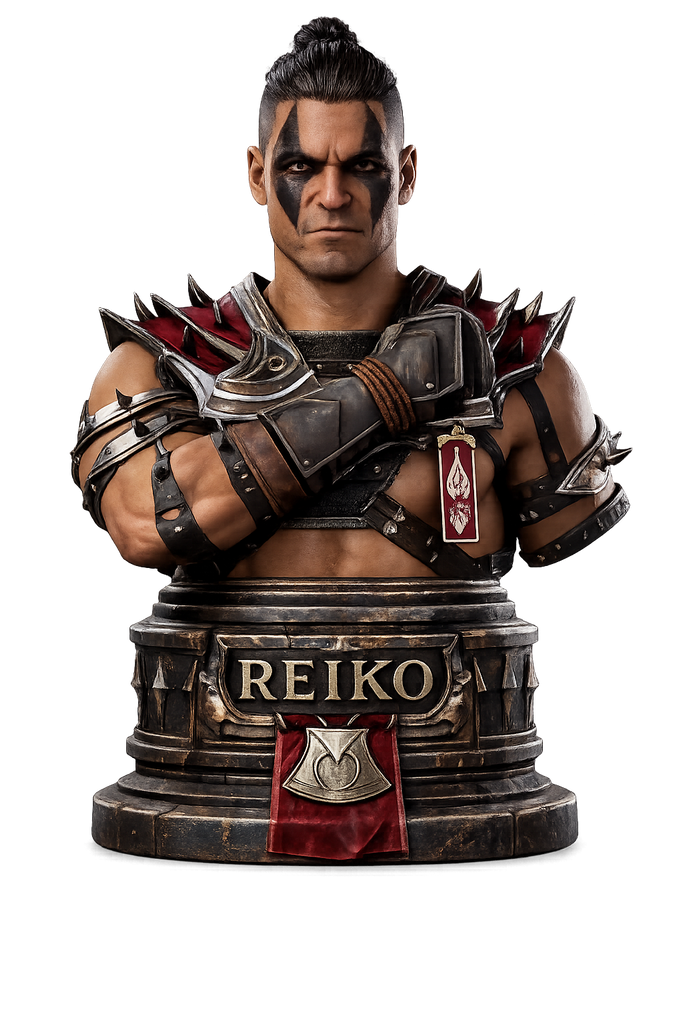 Reiko Mortal Kombat 3D Bust