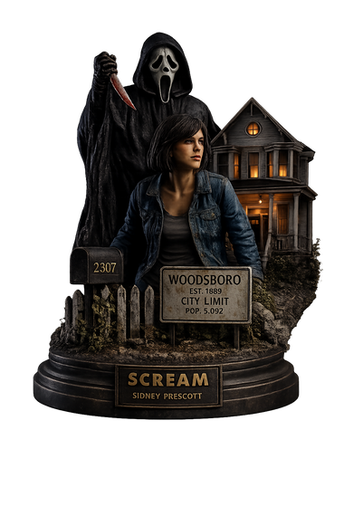 Scream Epic 3D Bust Statue High Detail of the infamous house