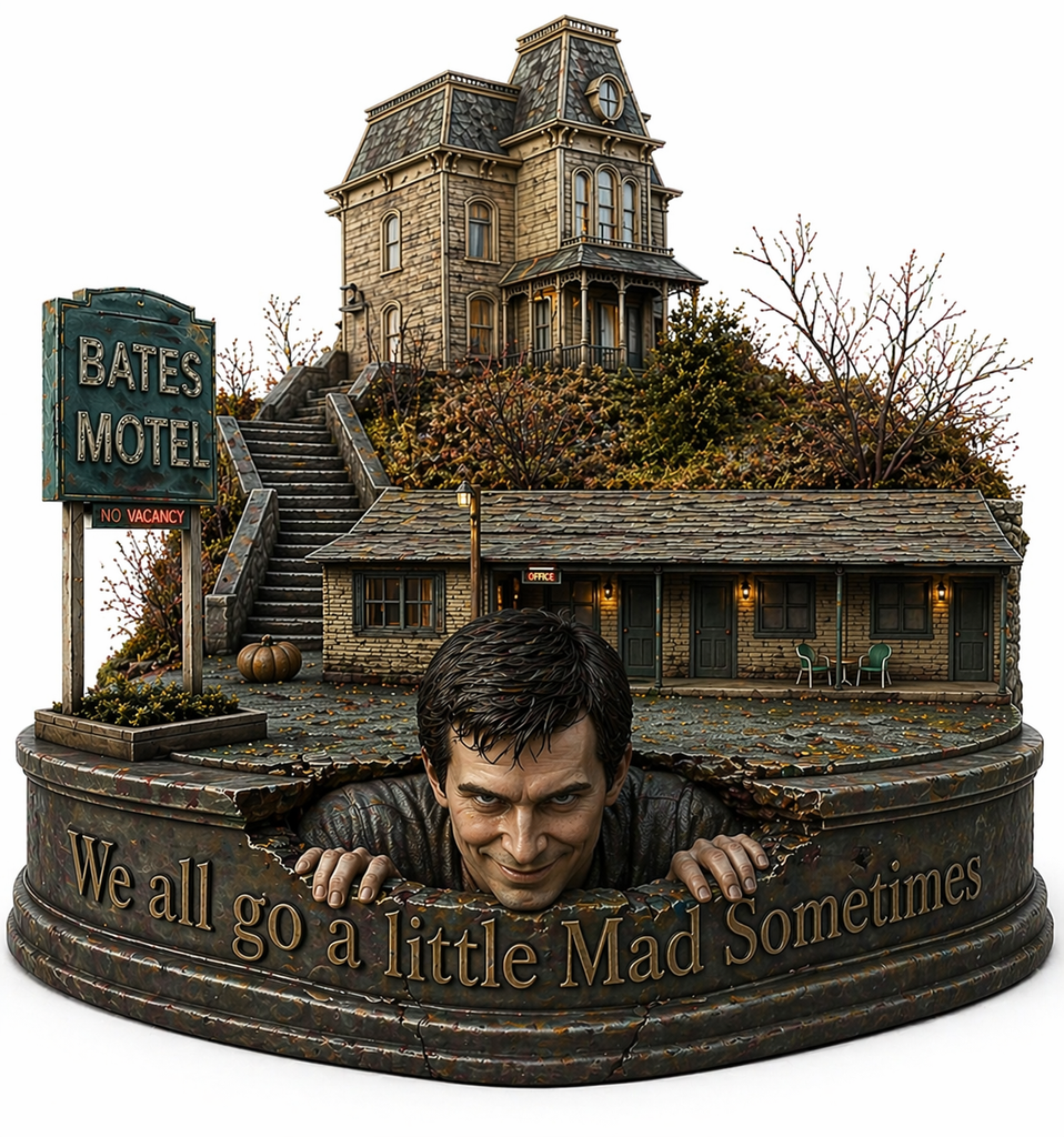 The Bates Motel in high detail with the House and Norman Bates