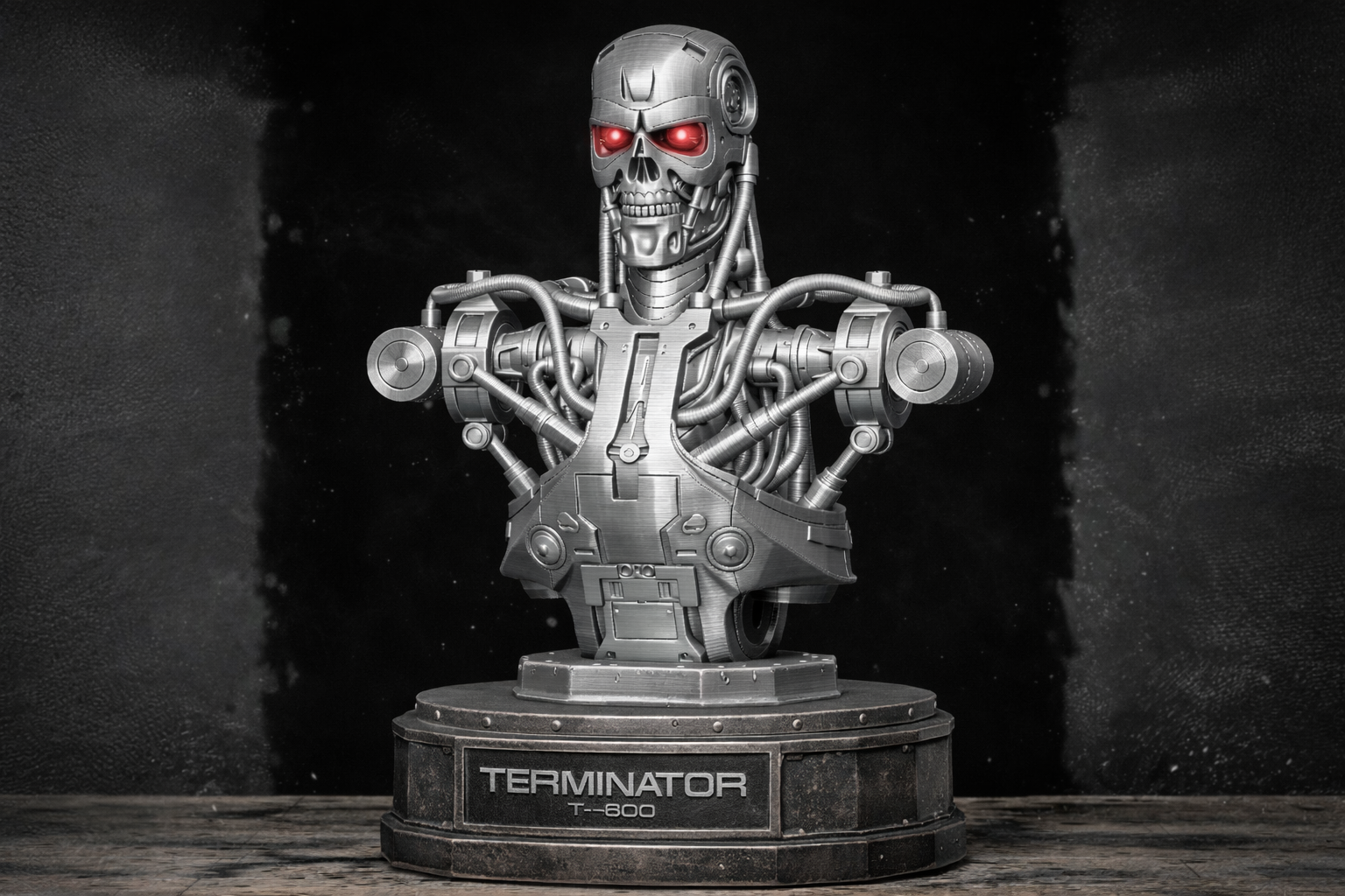 Terminator T-800 3D Bust Skeleton