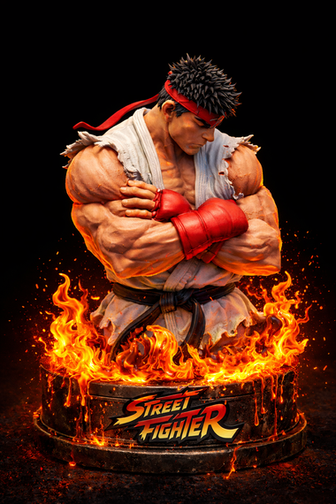 Ryu Street Fighter 3D Bust