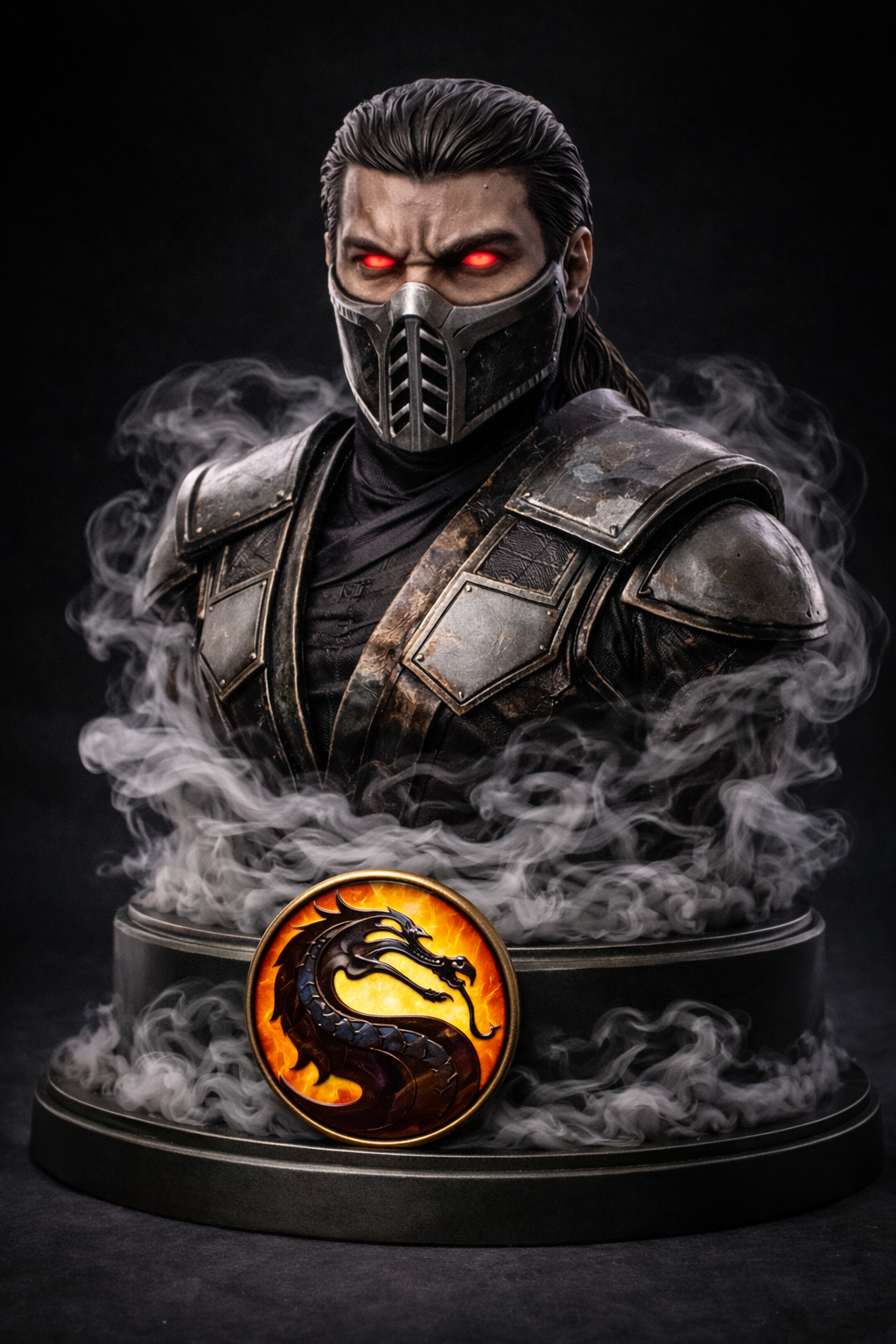 Smoke Mortal Kombat 3D Bust Special character