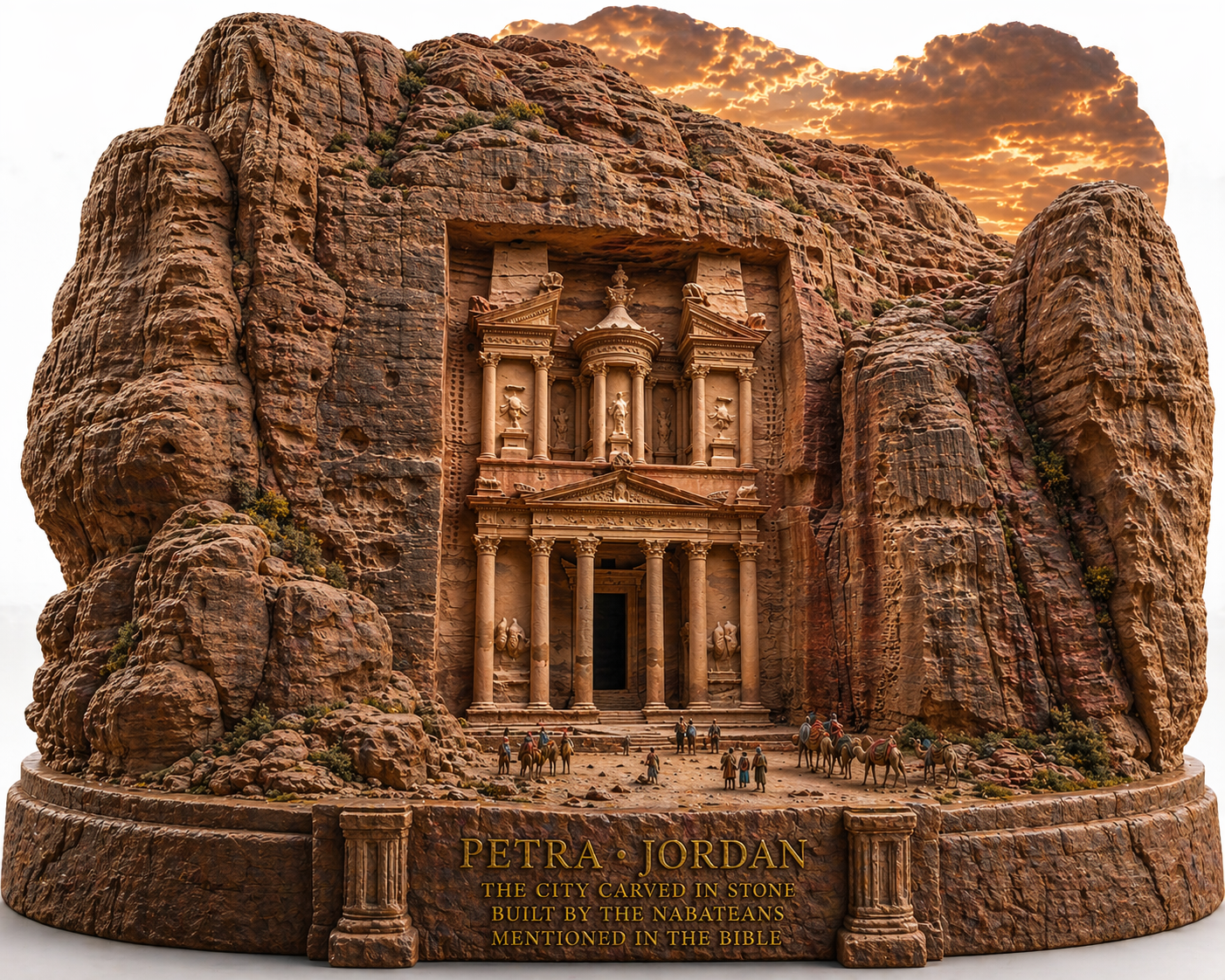 Petra Castles V2 3D Statue
