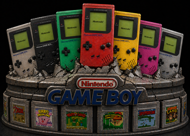 Nintendo Gameboy Old School Splash Bust