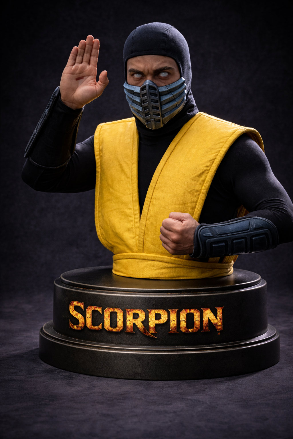 Scorpion Mortal Kombat 3D Bust ' Get over here!'