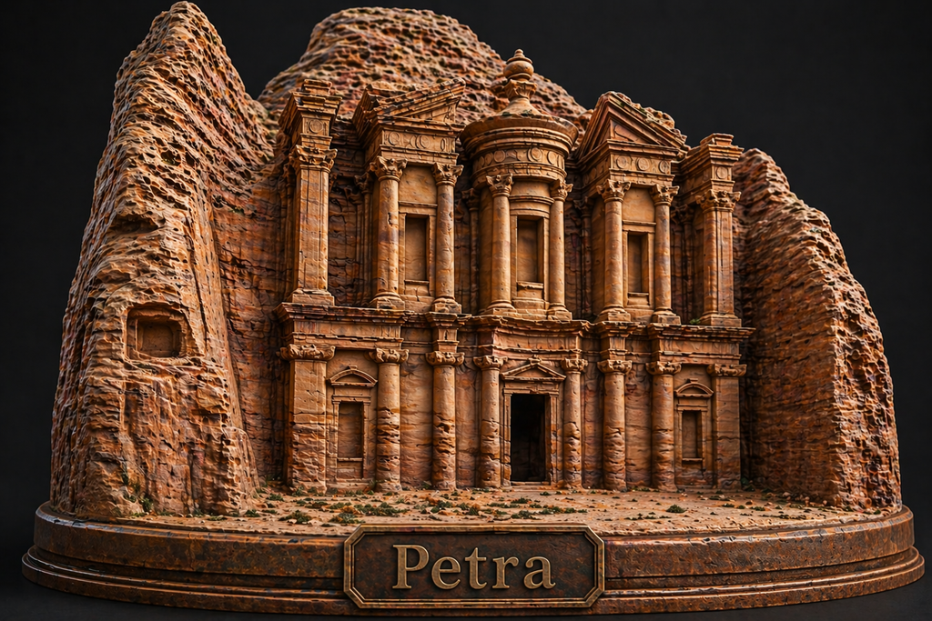 Petra Castles in the sky 3D Statue