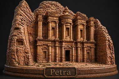 Petra Castles in the sky 3D Statue