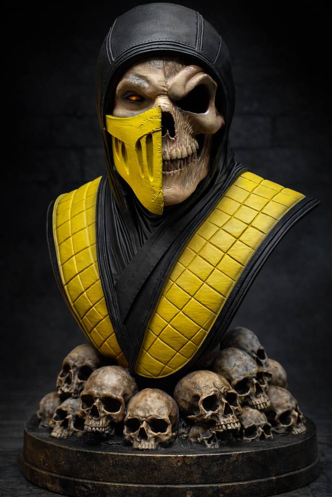 Scorpion 3D Bust Mortal Kombat