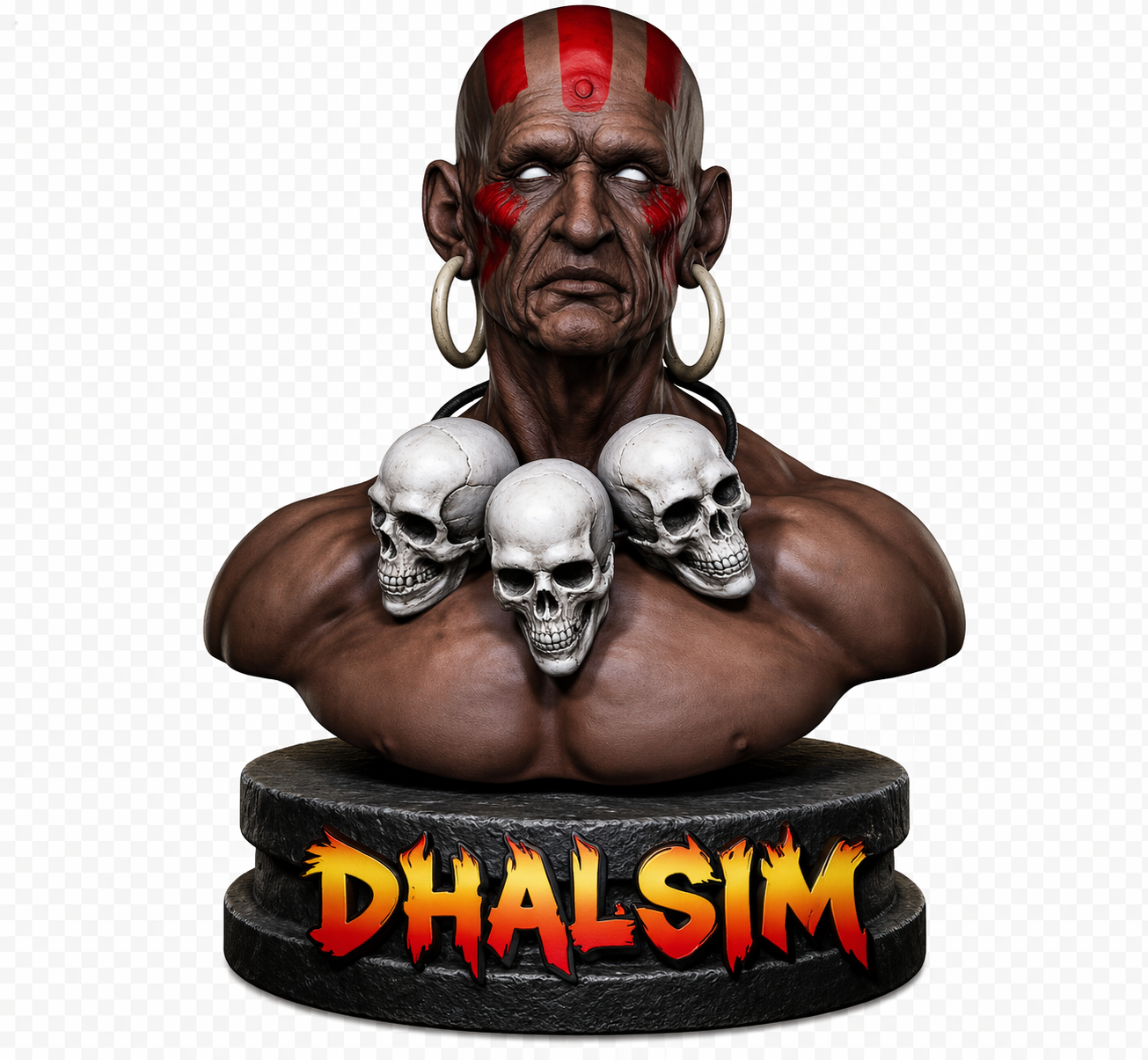 Dhalsim 3D Bust Street fighter ( Arcade Style)