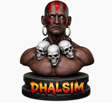 Dhalsim 3D Bust Street fighter ( Arcade Style)