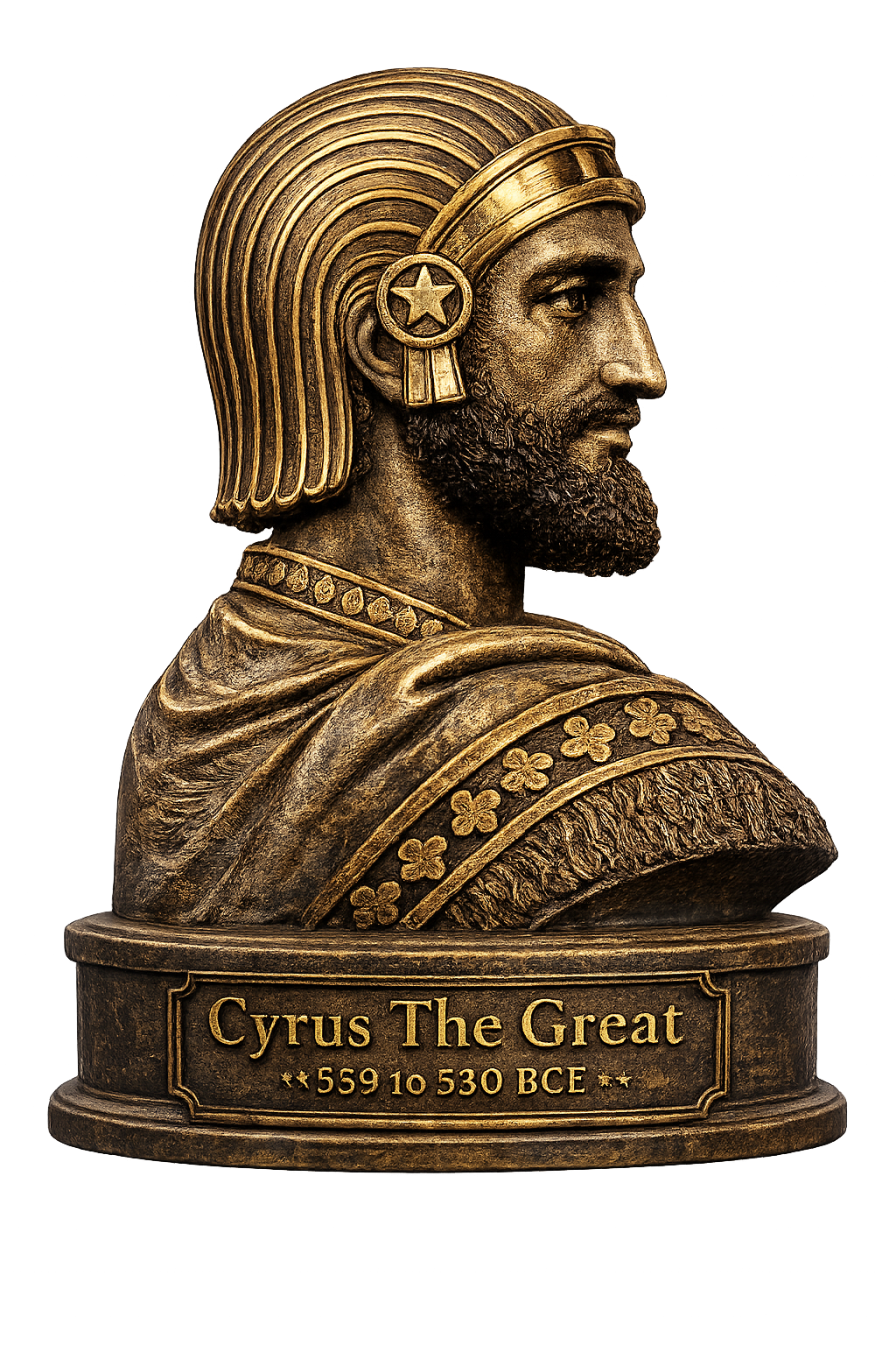 Cyrus The Great High Detail Bust 3D
