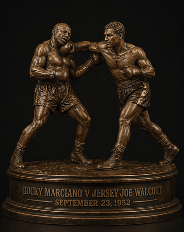 Rocky Marciano V Jersey Joe Walcott suzie Q boxing hardest right hand
