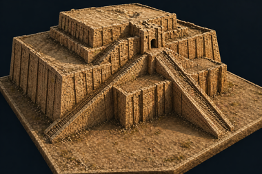 Ziggurat 3d High Detail Statue Building