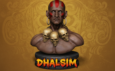Dhalsim 3D Bust Street fighter ( Arcade Style)